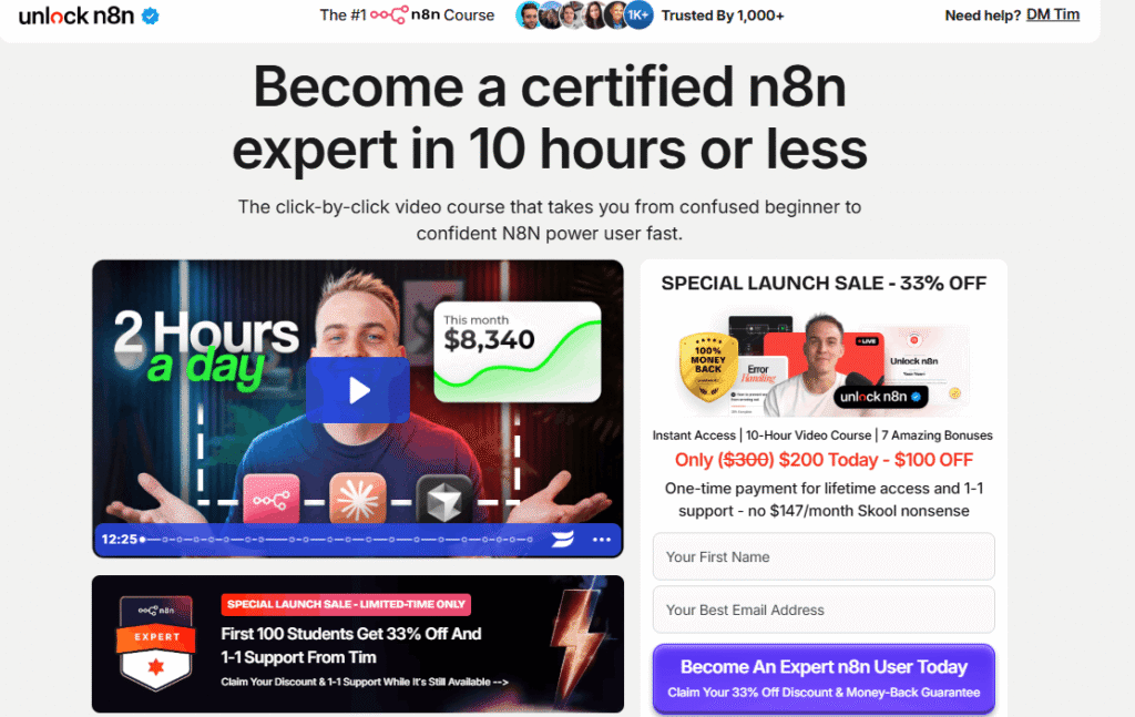 Tim Yakubson – Unlock N8N