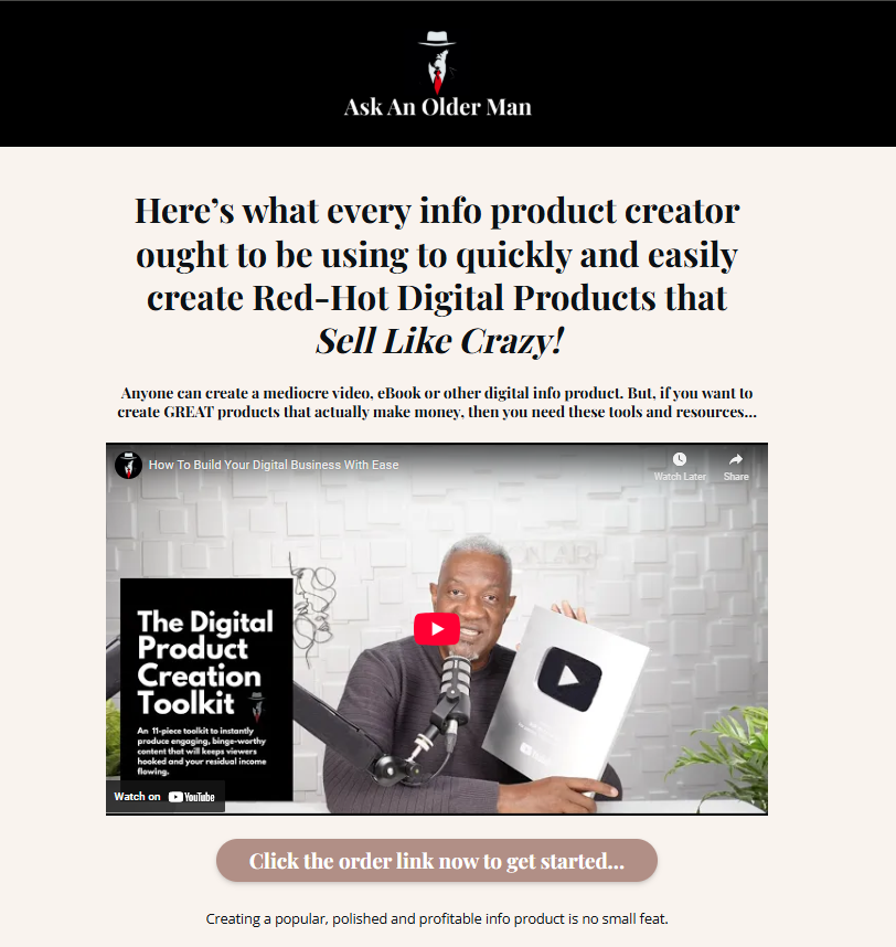Ask An Older Man – The Digital Content Creation Kit